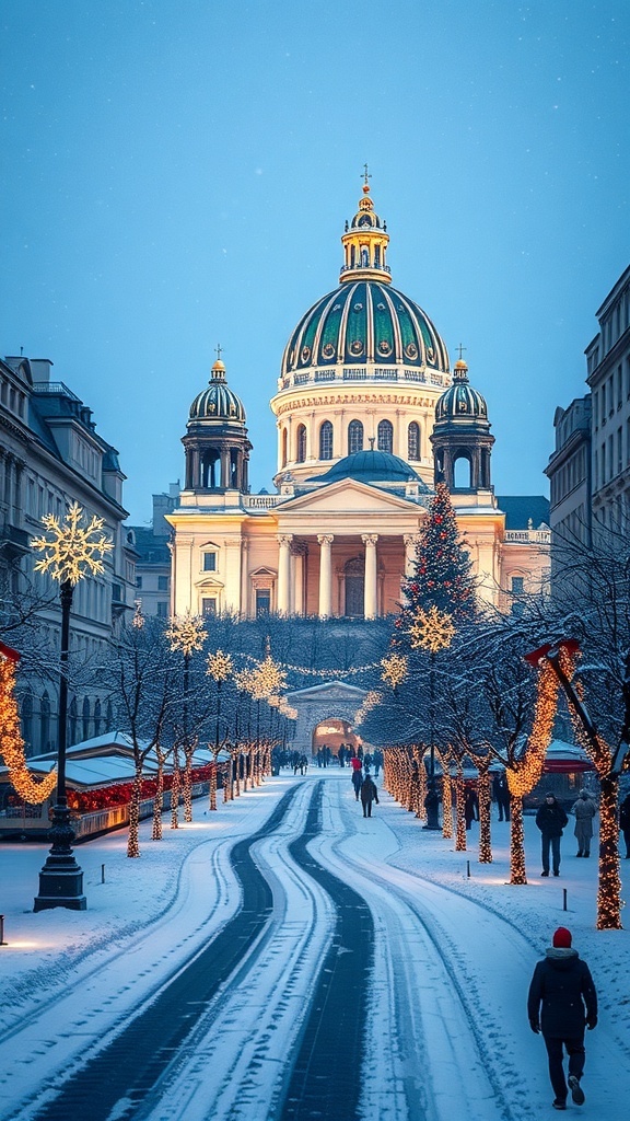 A festive view of Vienna
